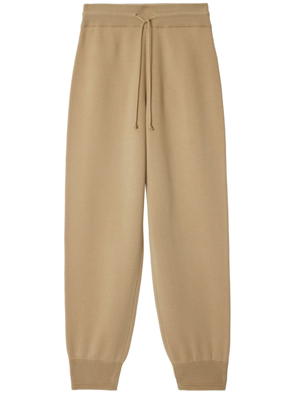 Wool-blend track pants - Brown