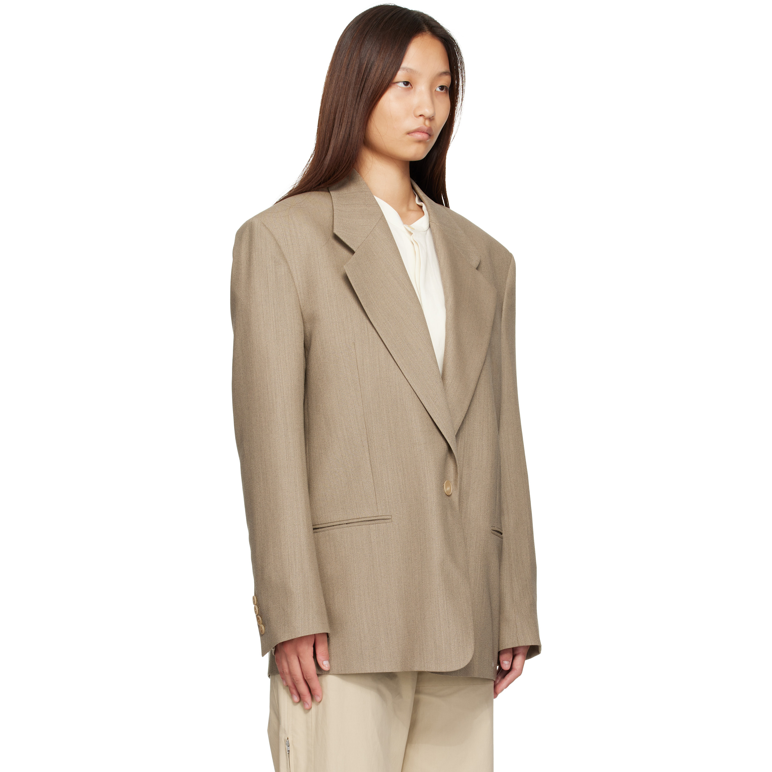 Beige Avery Blazer