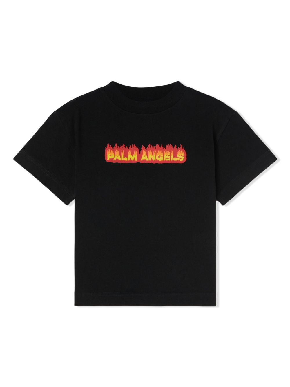 Flames cotton T-shirt - Black