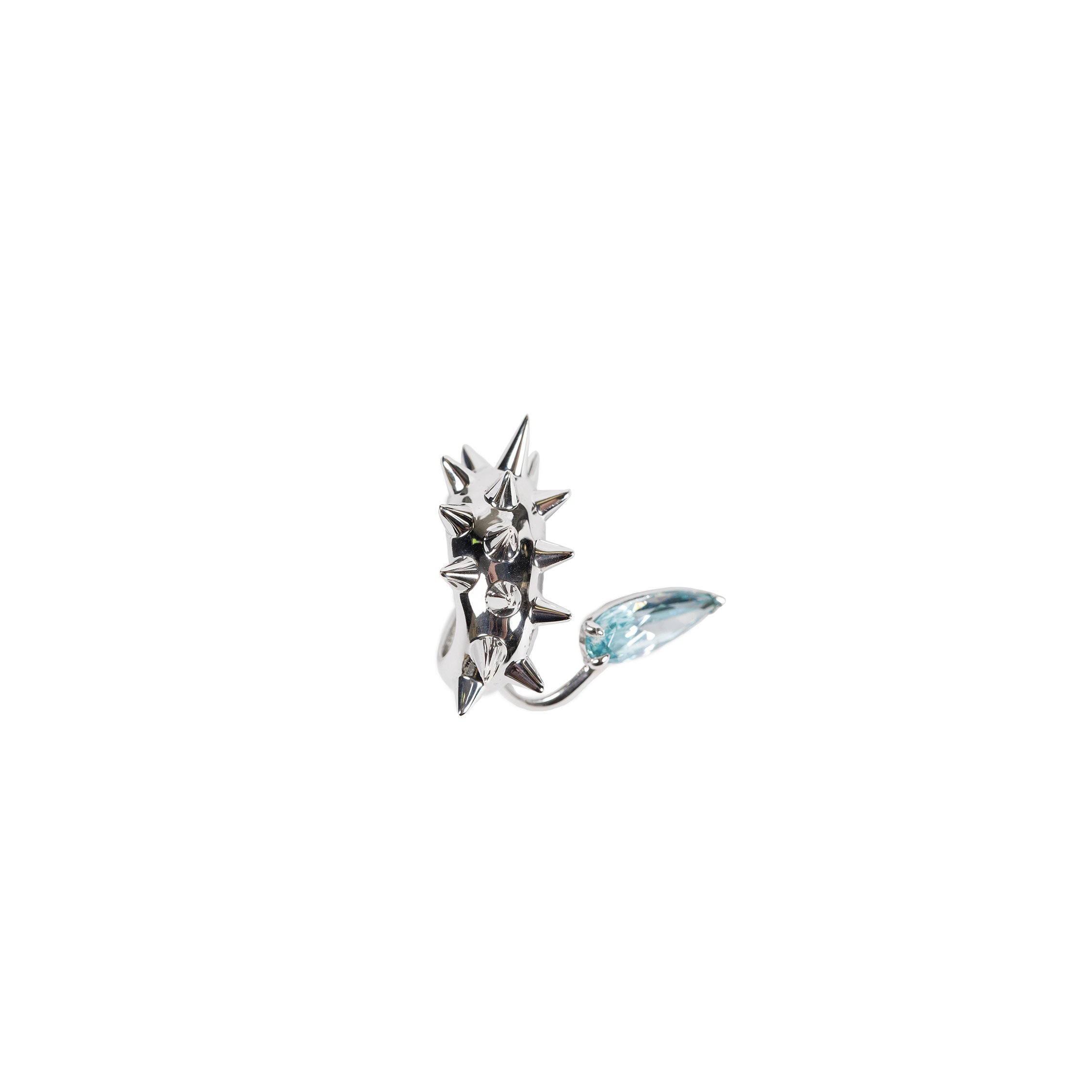 Mini Spike Alien Aqua Ear Cuff