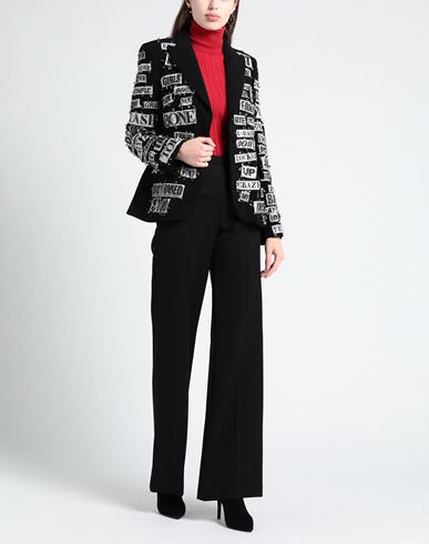 Woman Blazer Black Size 10 Polyester, Polyurethane