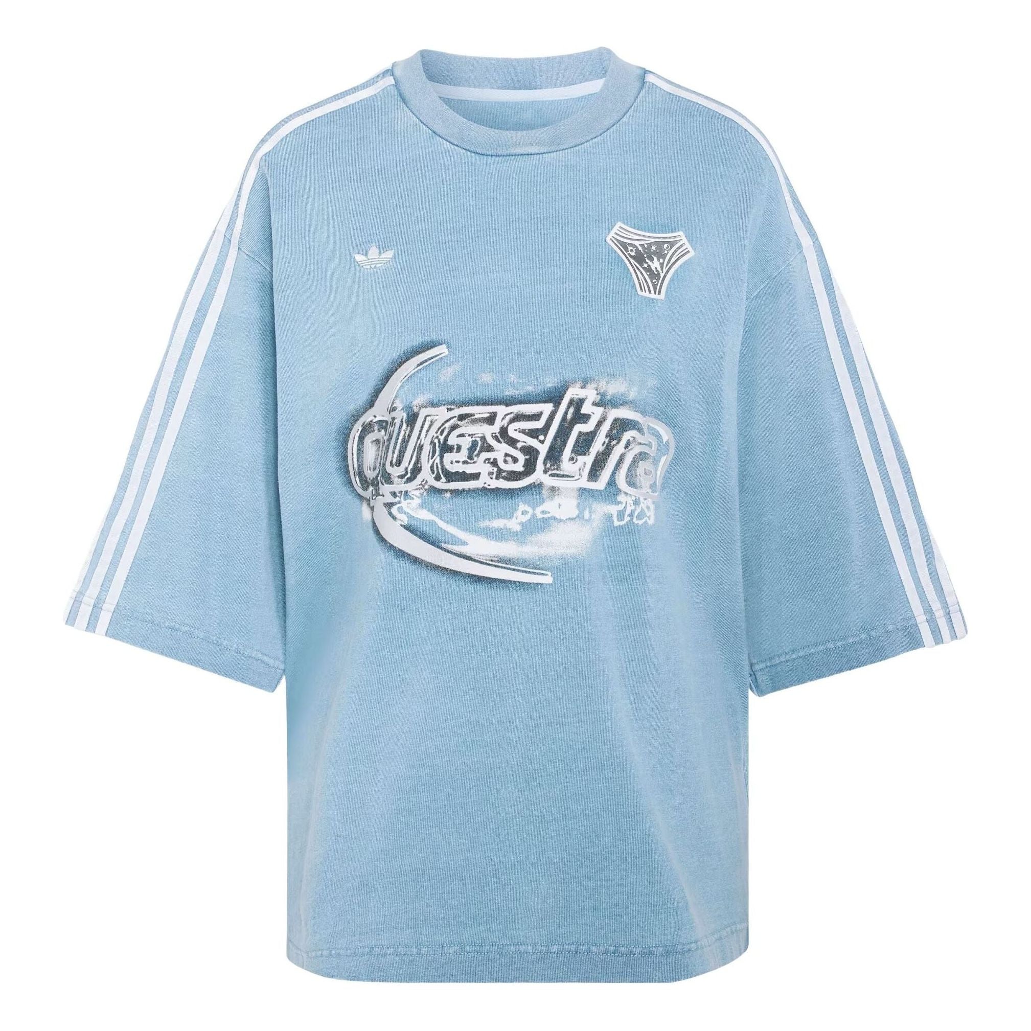(WMNS) adilenium Season 5 Oversized Denim T-Shirt 'Light Blue'