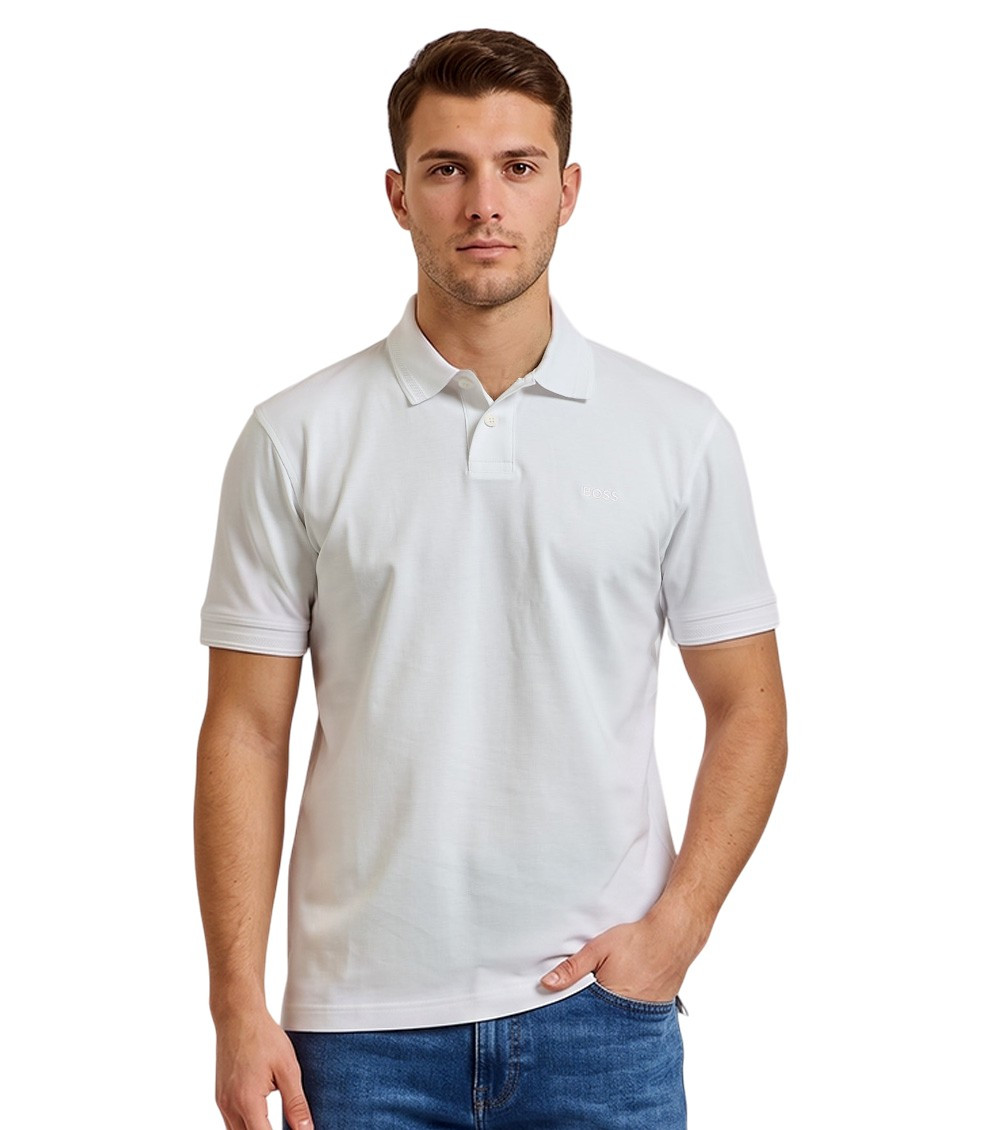 White Shirt Collar Polos