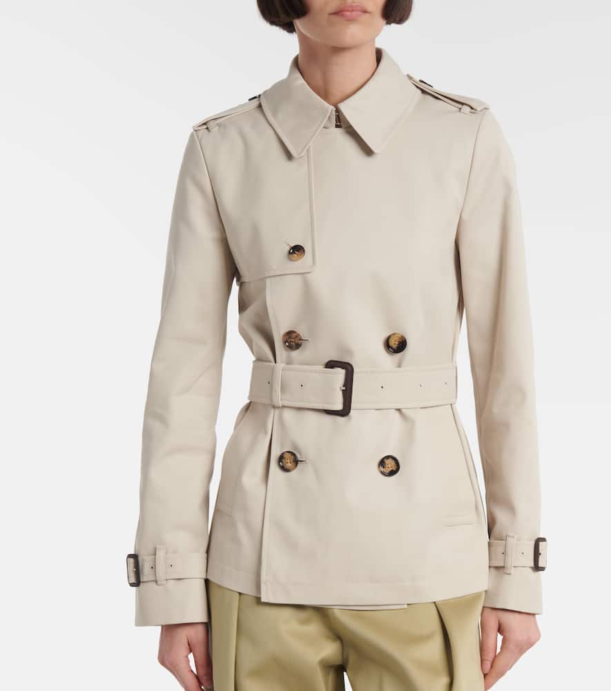 Gabardine trench coat
