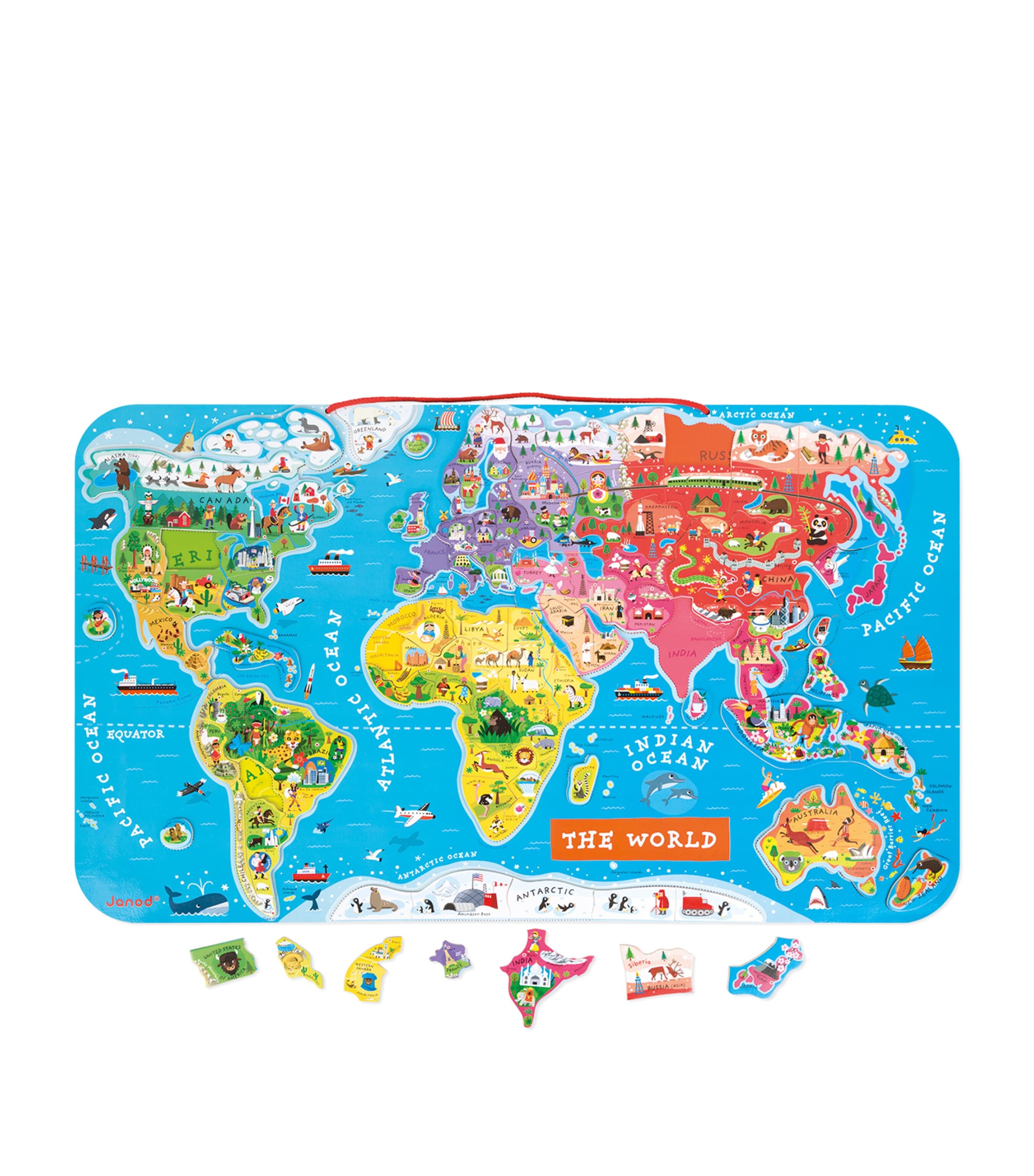 Magnetic World Map Puzzle