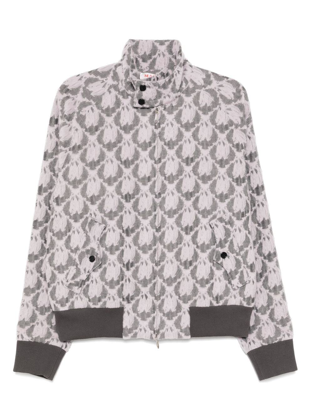 Bat-jacquard drizzler jacket - Pink