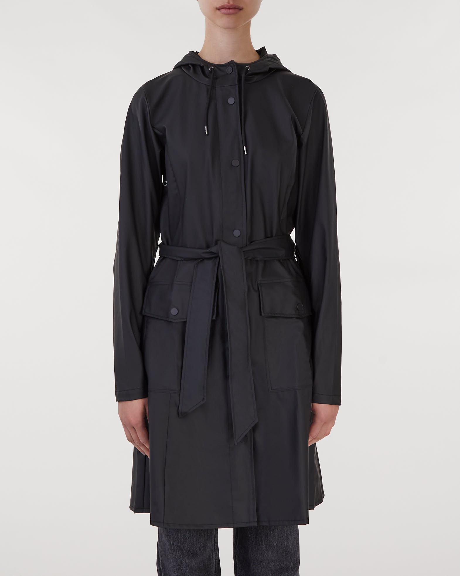 Rains Curve Jacket Black