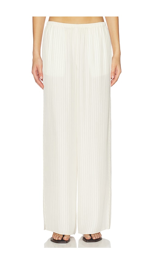 Theory Slit Pant in Cream. - S also in XS, M