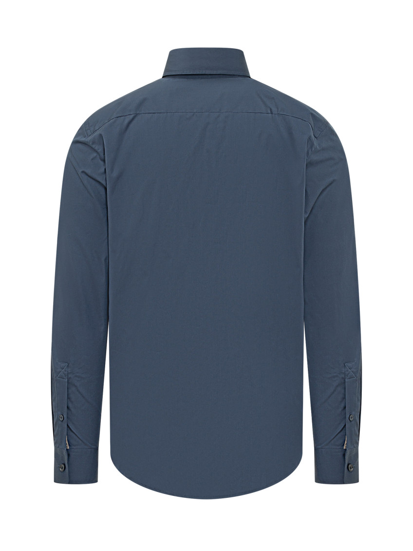Blue Regular Solid Shirt