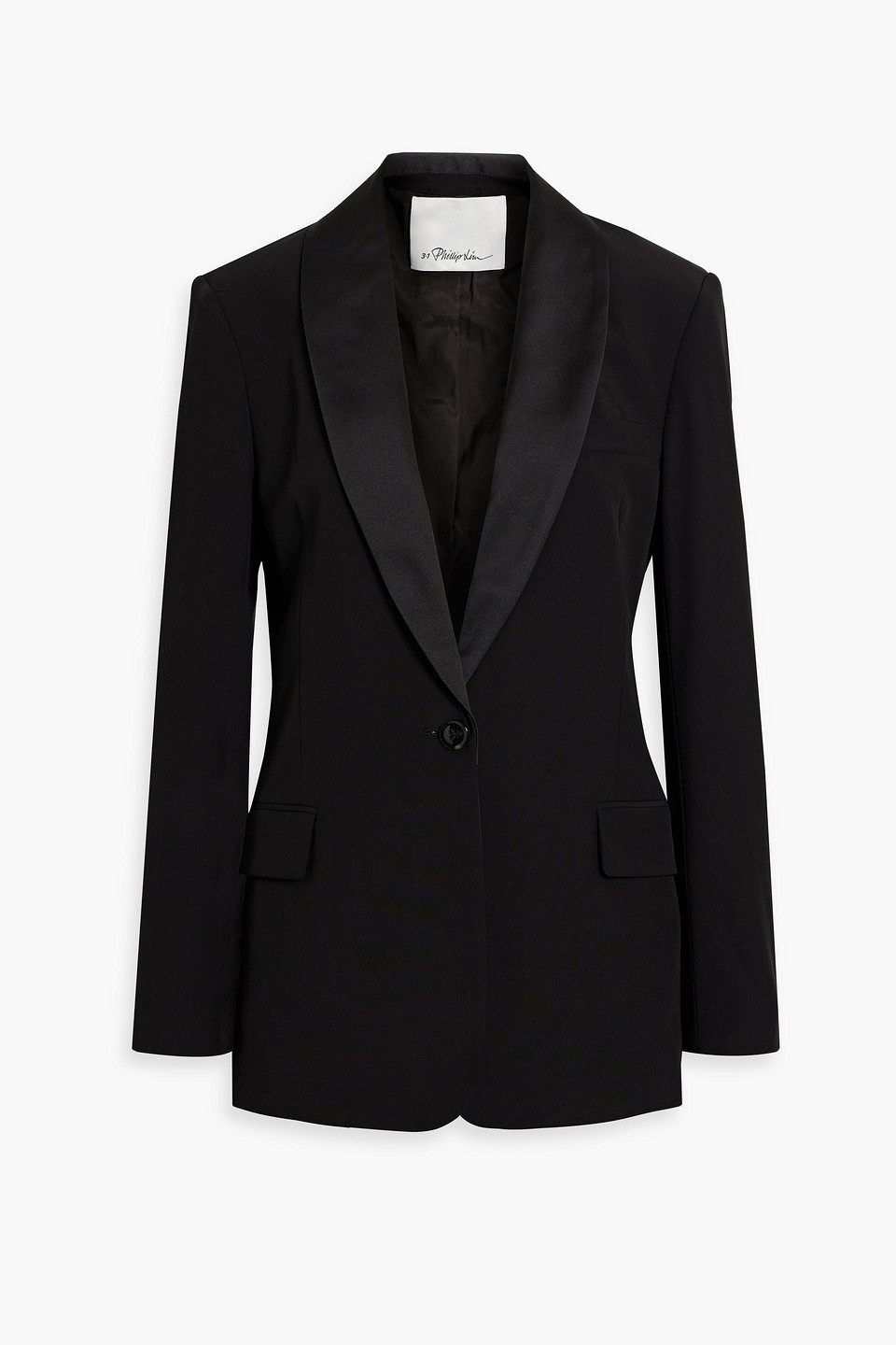 Wool-blend blazer - Black - US 2