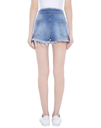 Ben Taverniti Unravel Project Woman Denim shorts Blue Size 27 Cotton, Elastomultiester, Elastane