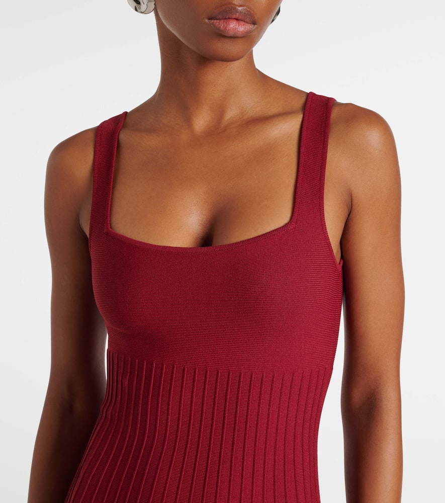 Beaton chiffon-trimmed velvet maxi dress