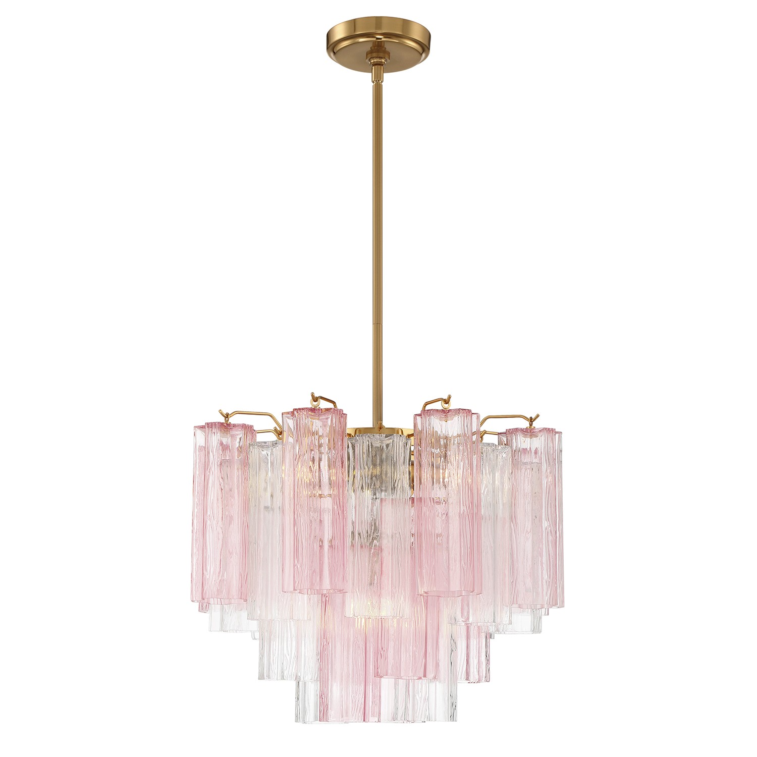 Aged Brass Mini Chandelier from the Addis Collection