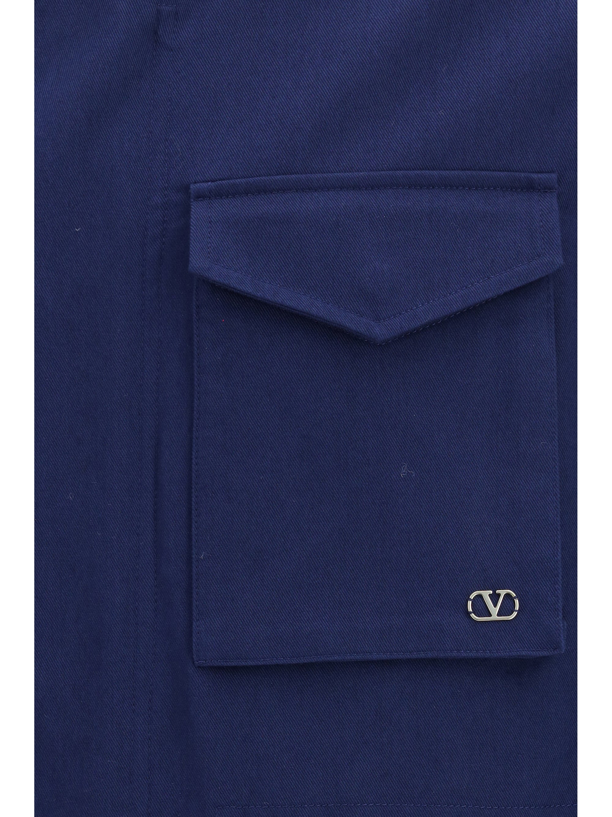 VLogo Caban Jacket — Navy