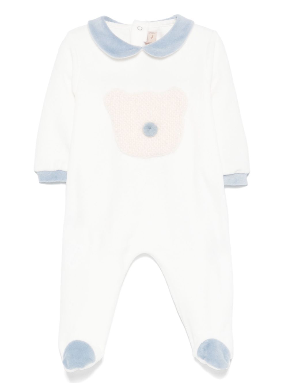Teddy bear-motif pajamas - White