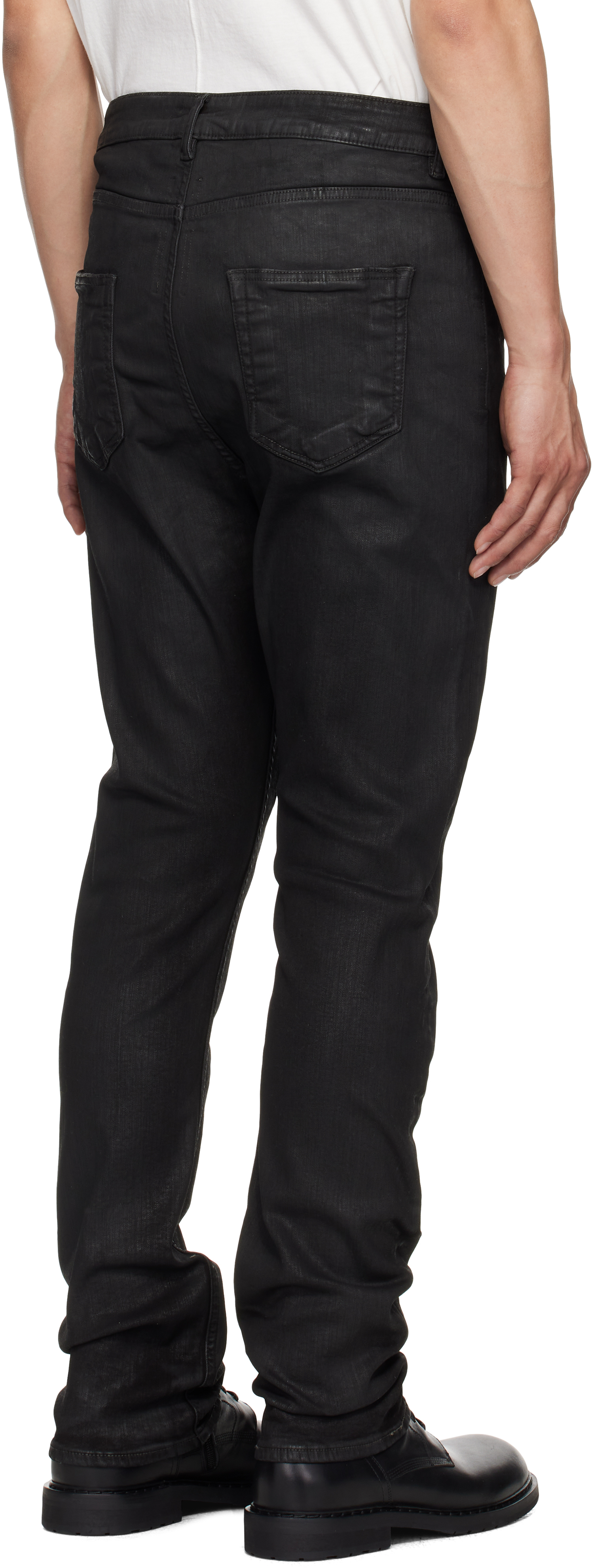 Rick Owens DRKSHDW Black Hollywood Detroit Cut Jeans