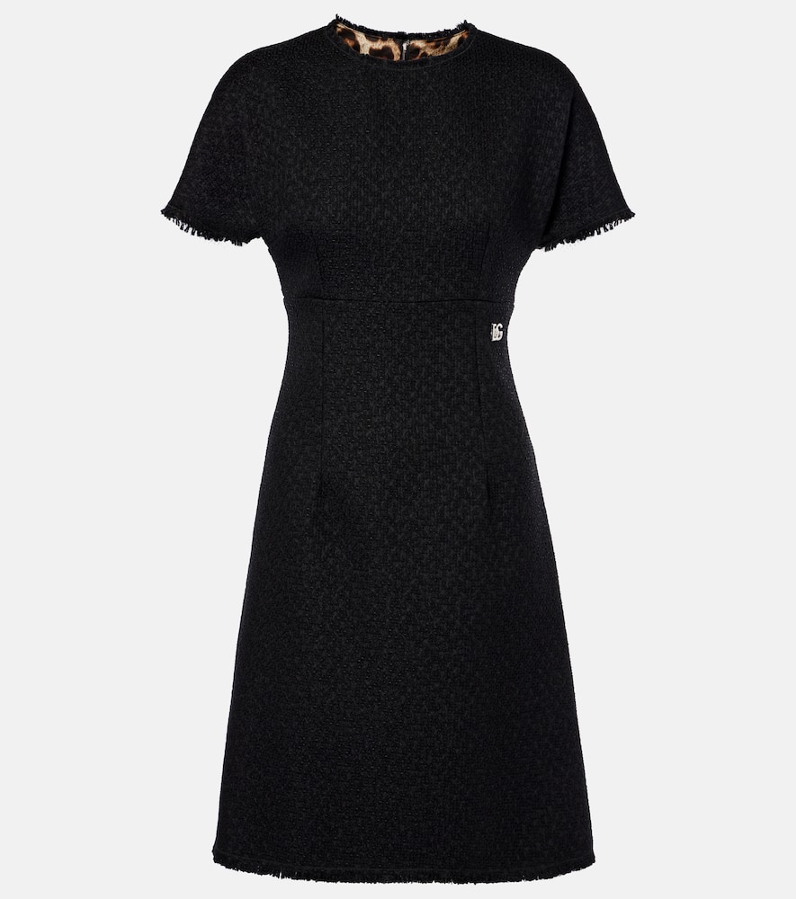DG wool-blend tweed minidress