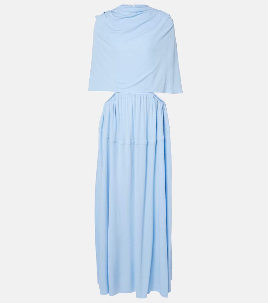 Frankie caped jersey maxi dress