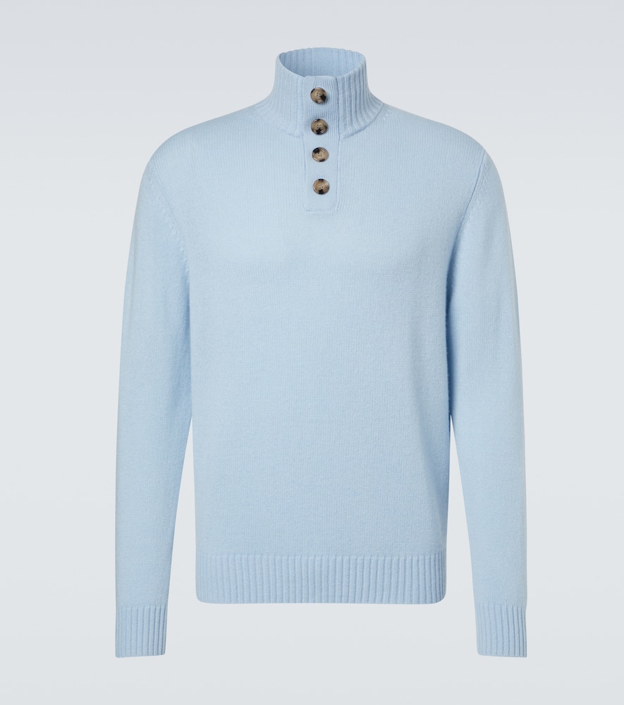 Wool and cashmere turtleneck sweater