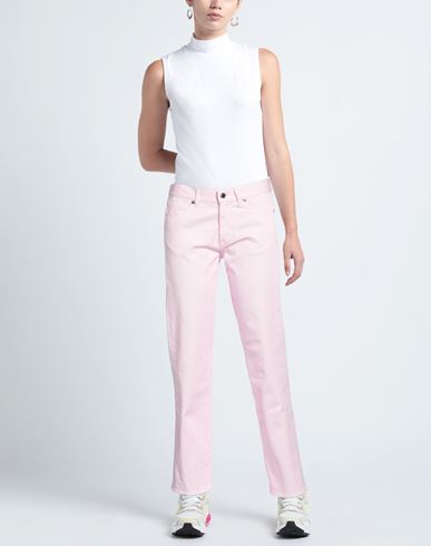 True Nyc Woman Pants Pink Size 27 Cotton, Elastane
