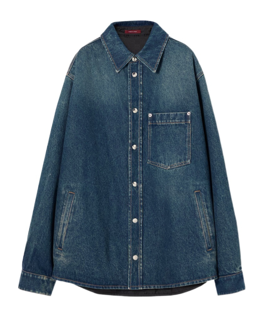 Reversible denim shirt