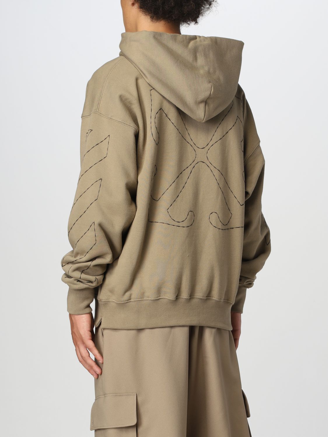 Sweatshirt Men color Beige