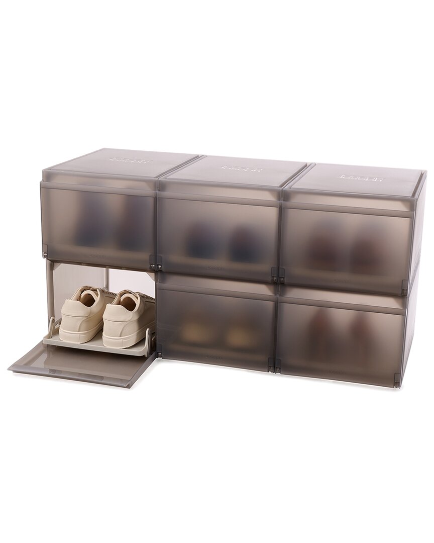 Set Of 6 Shoecase Premium Shoe Storage Boxes