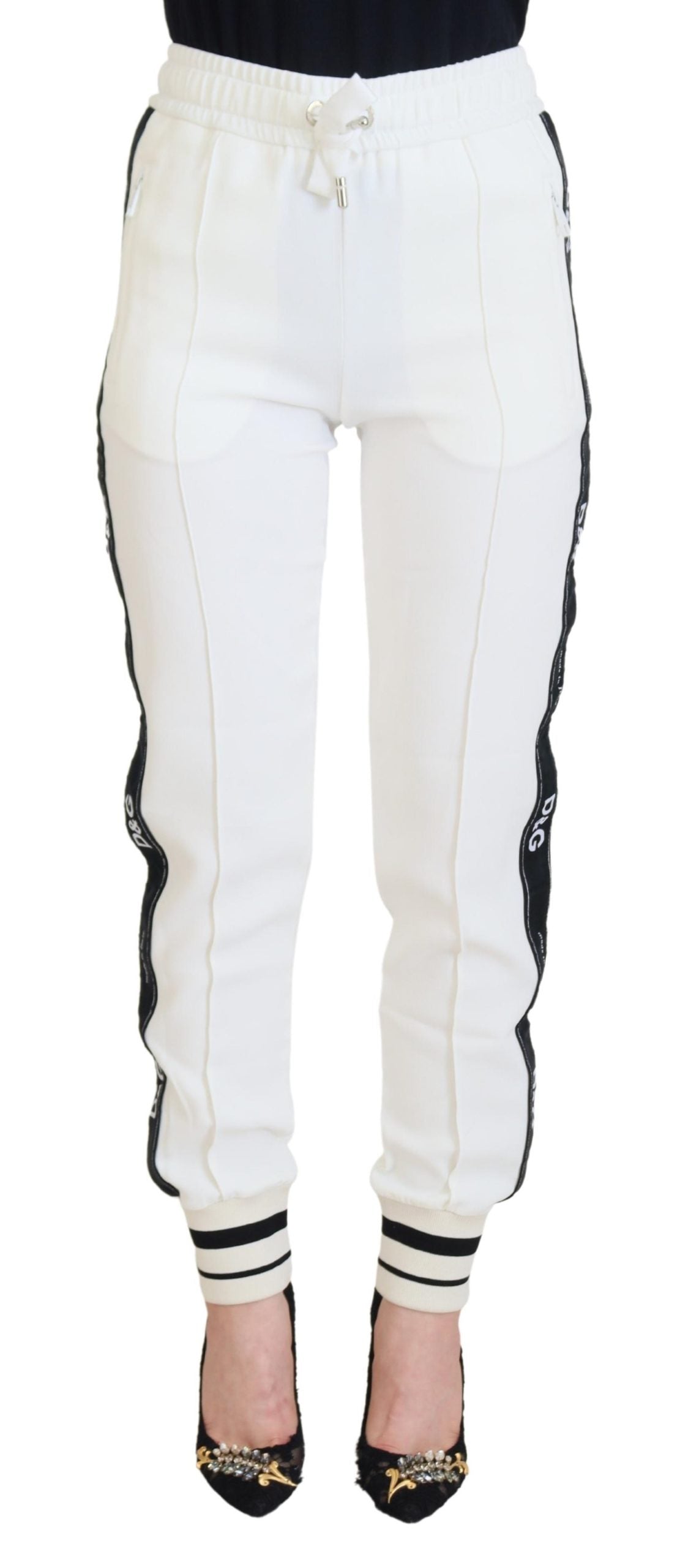 Logo-Detailed Joggers — White