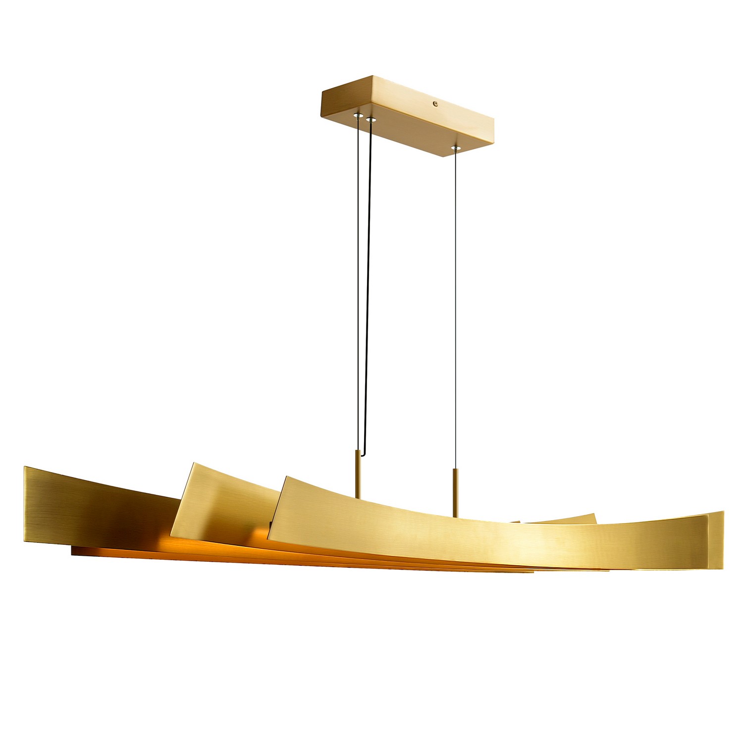 Brass LED Chandelier from the Candora Collection