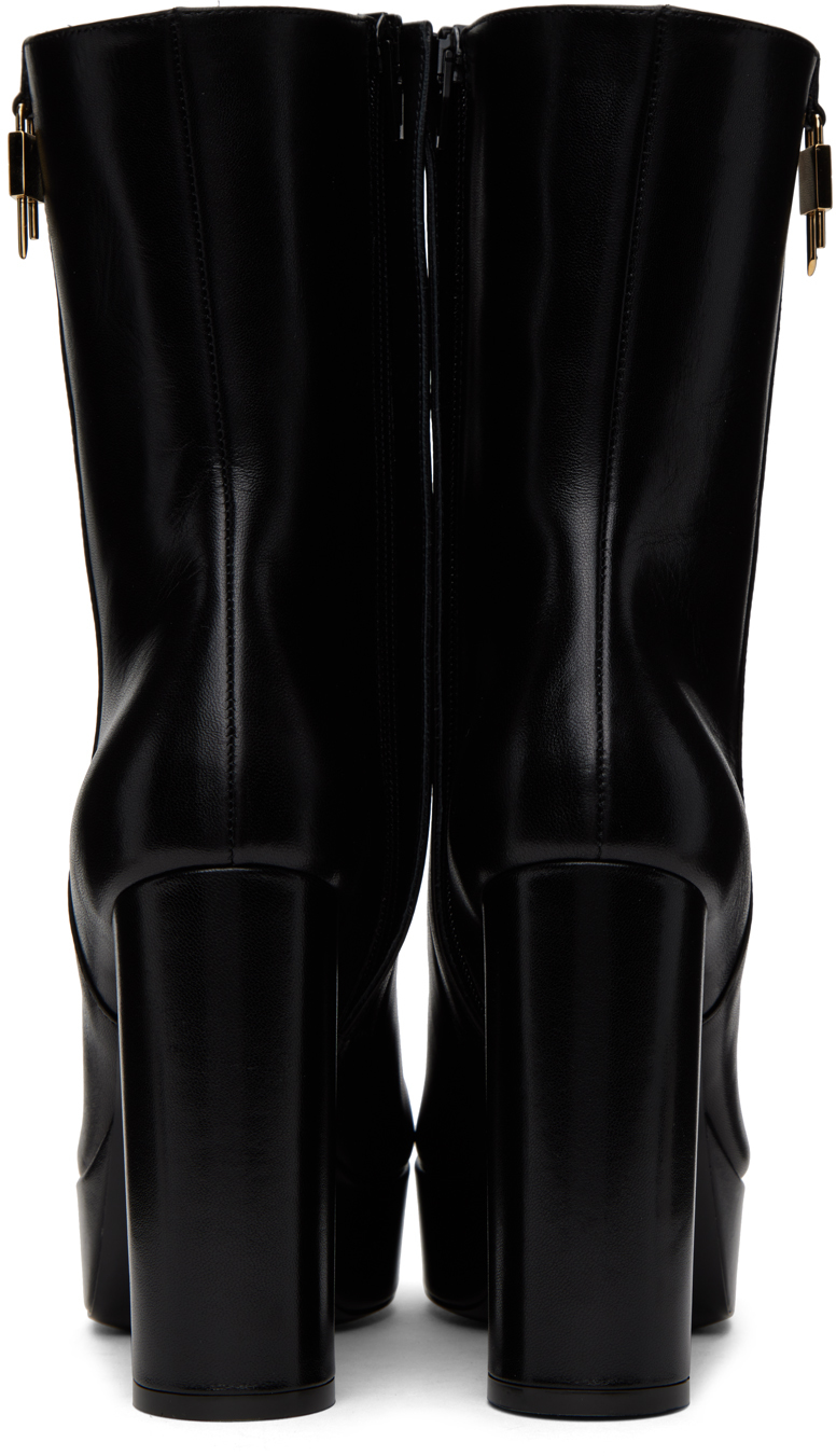 Givenchy Black G Lock Platform Boots