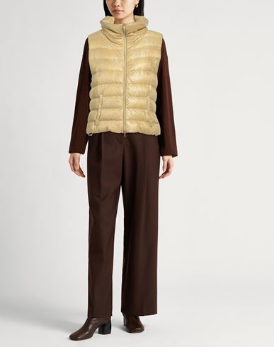 Resort Woman Vest Yellow Size 6 Polyamide, Metallic fiber