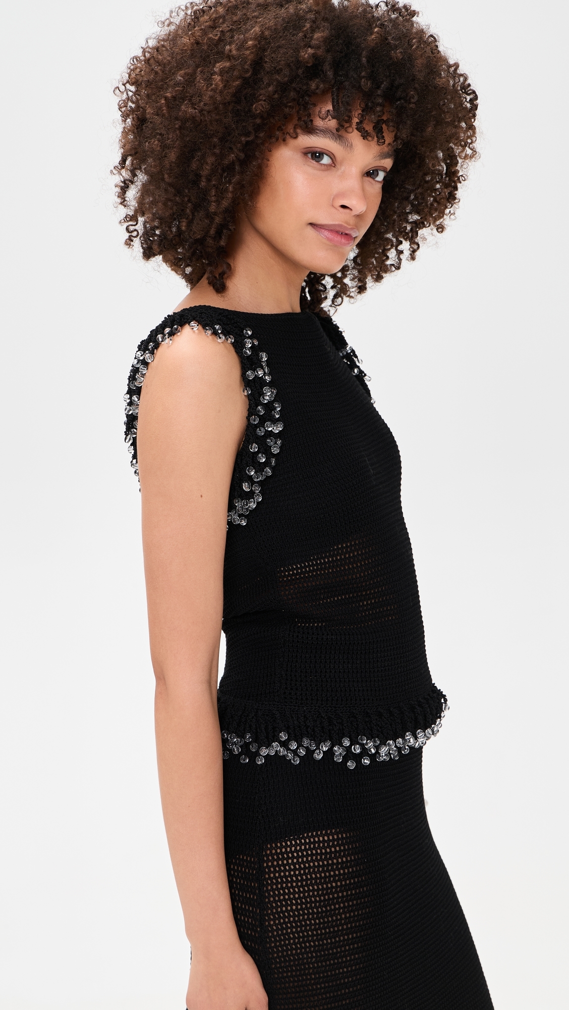 Fringe Top Black