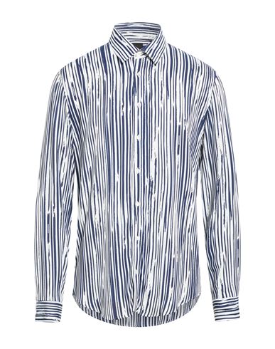 Man Shirt Midnight blue Size 40 Viscose