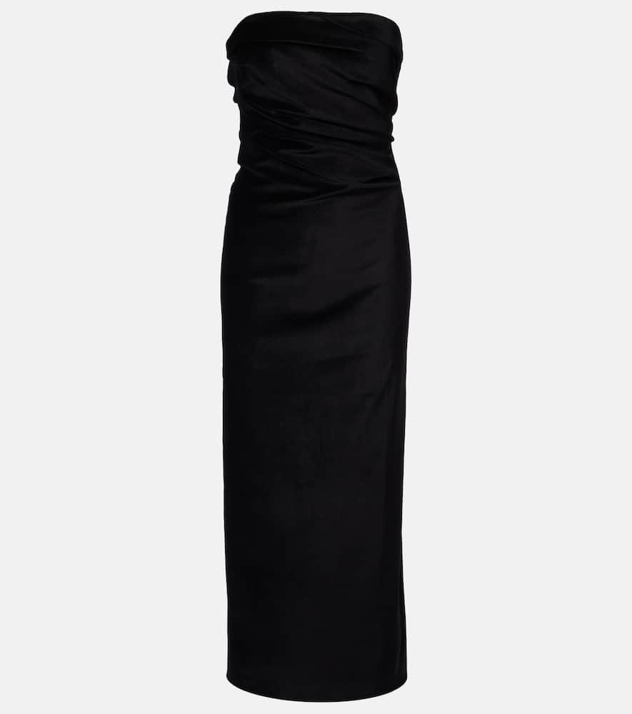 Sabella velvet midi dress
