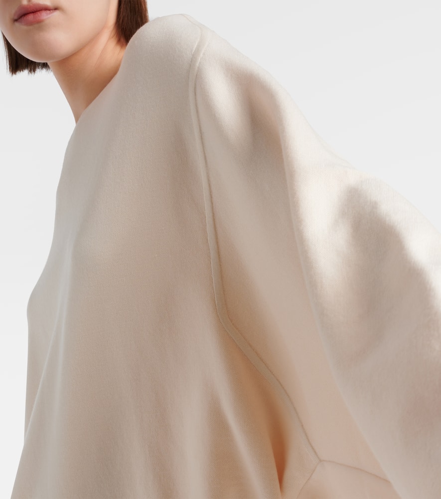 Oversized wool and cotton sweater