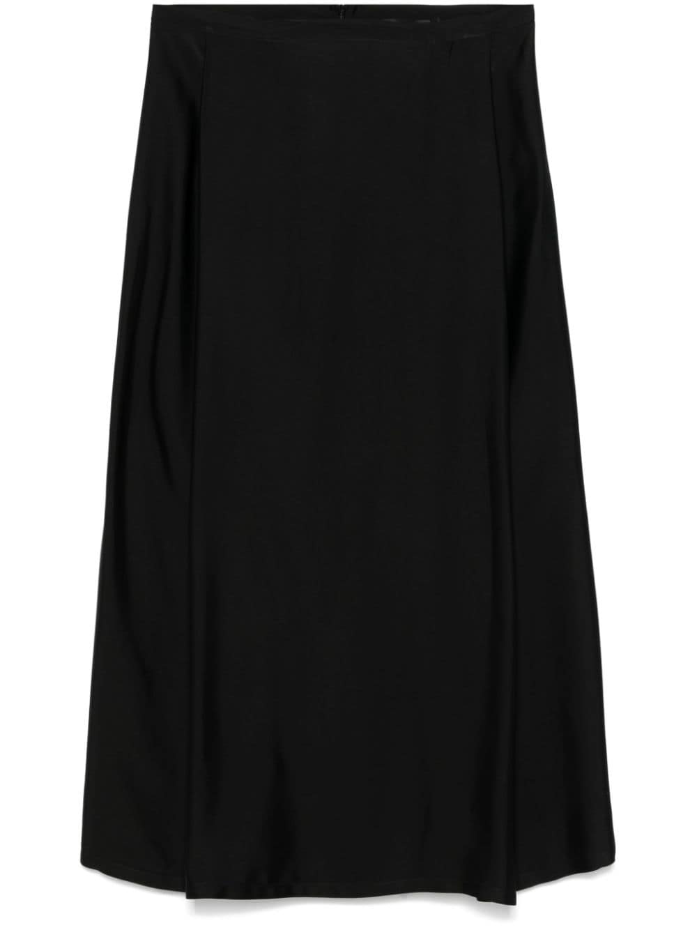 A-line midi skirt - Black