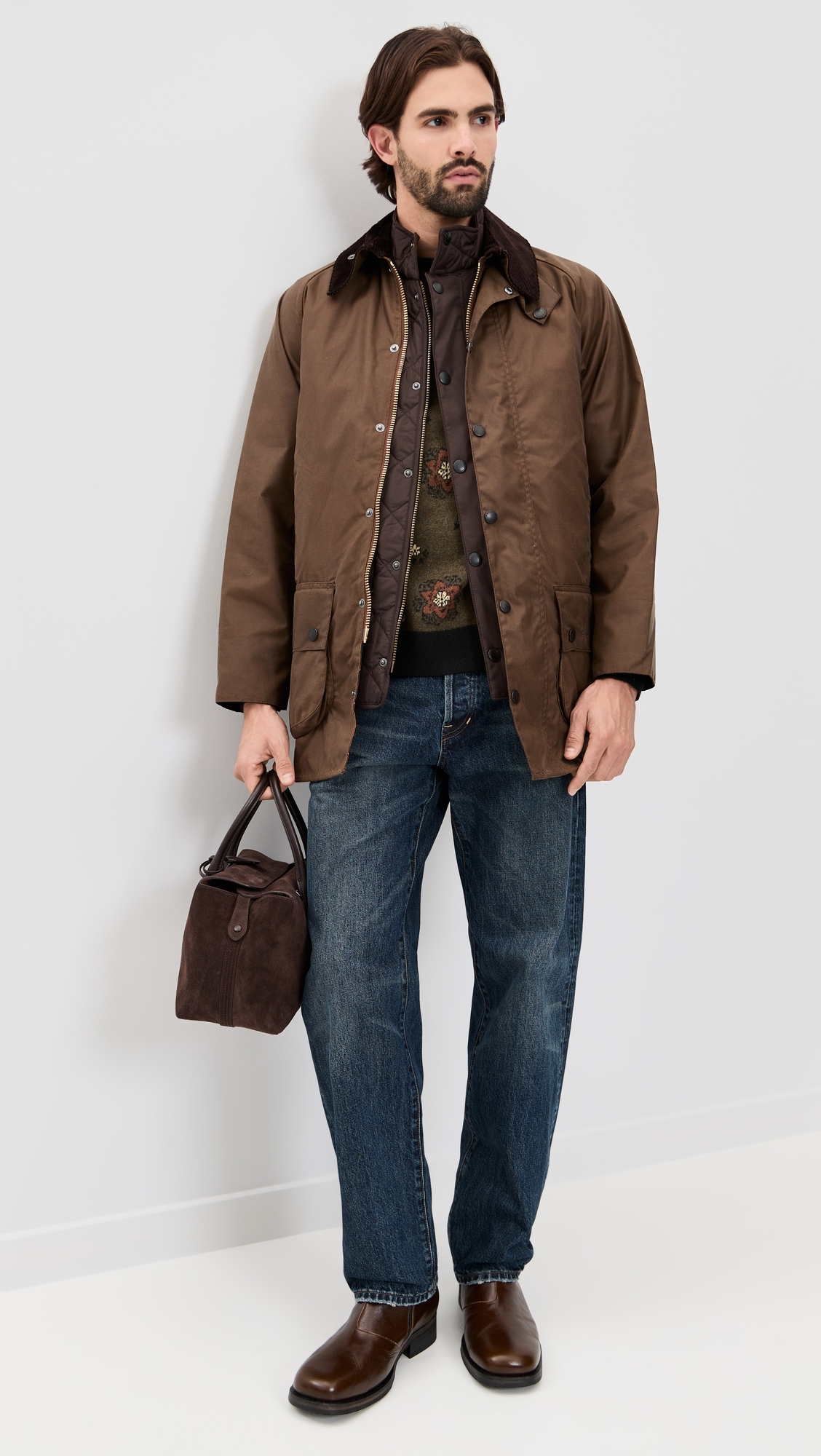 New Lowerdale Quilted Gilet Black Oak