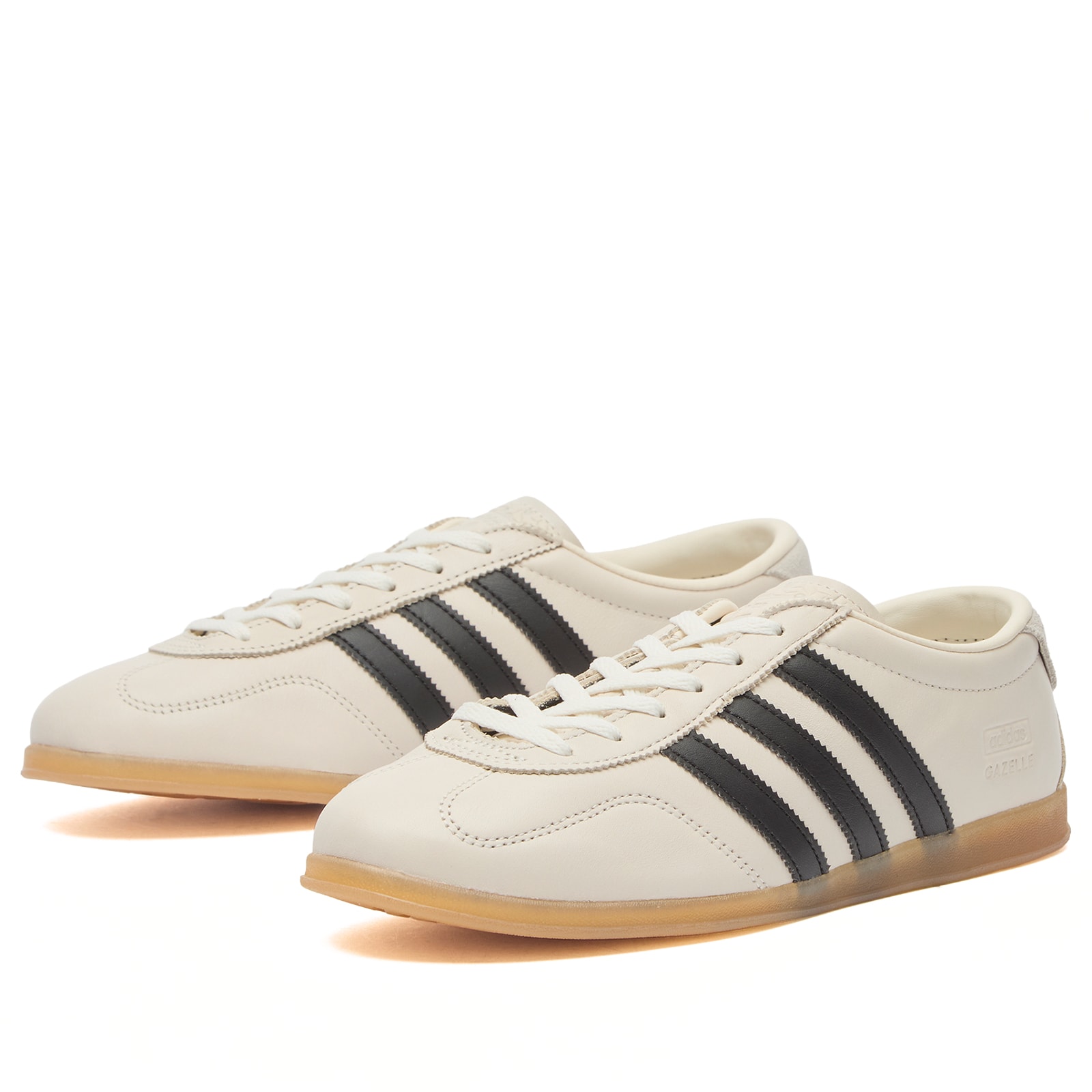Women's Gazelle Lo Pro Sneakers in Chalk White/Core Black/Gum