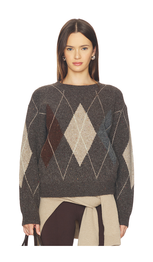 ASTR the Label Terri Sweater in Brown,Grey. XS. Also in