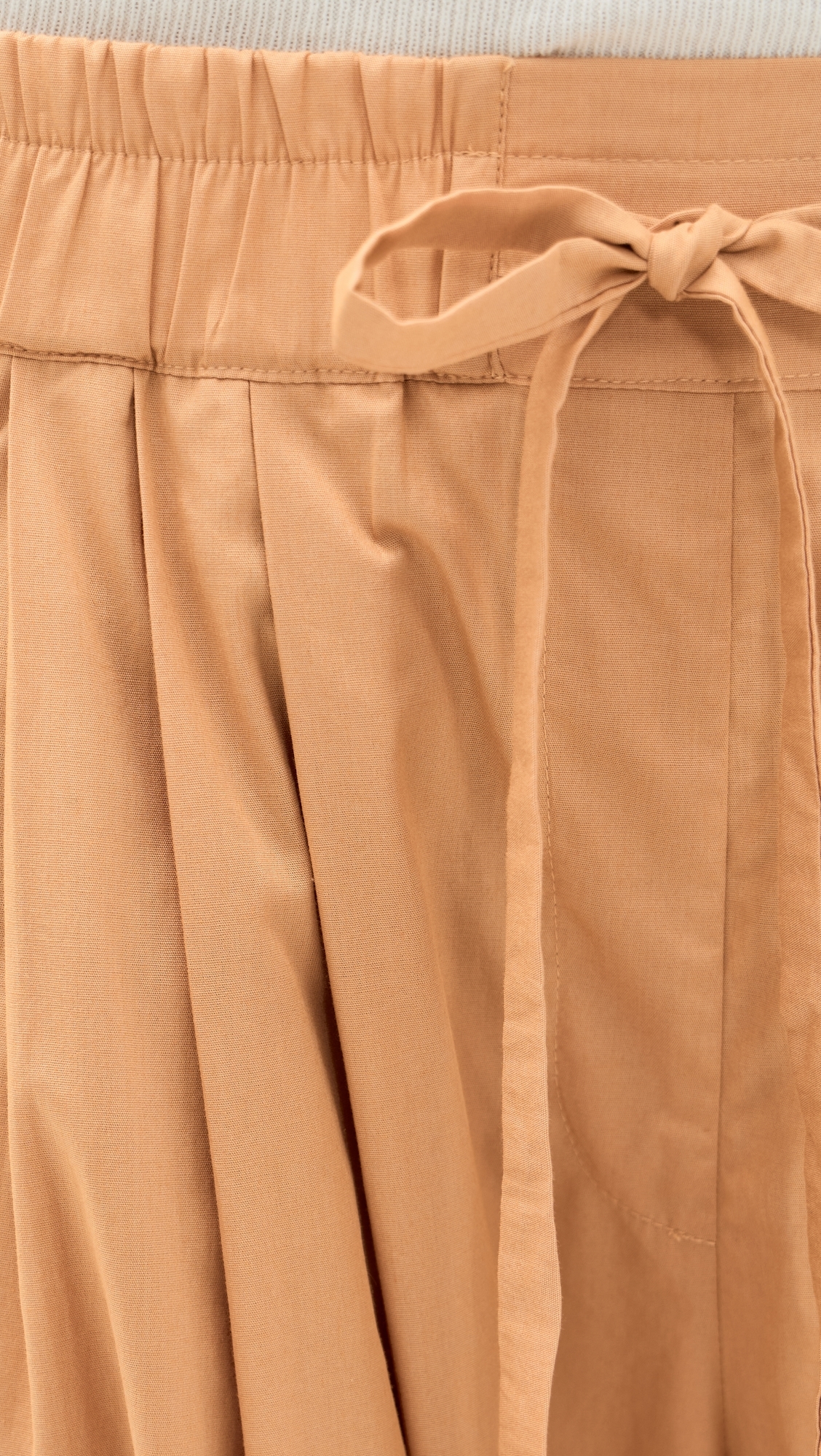 Tie Front Balloon Pants SUMMER BEIGE