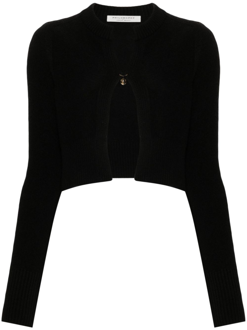Cropped cardigan - Black