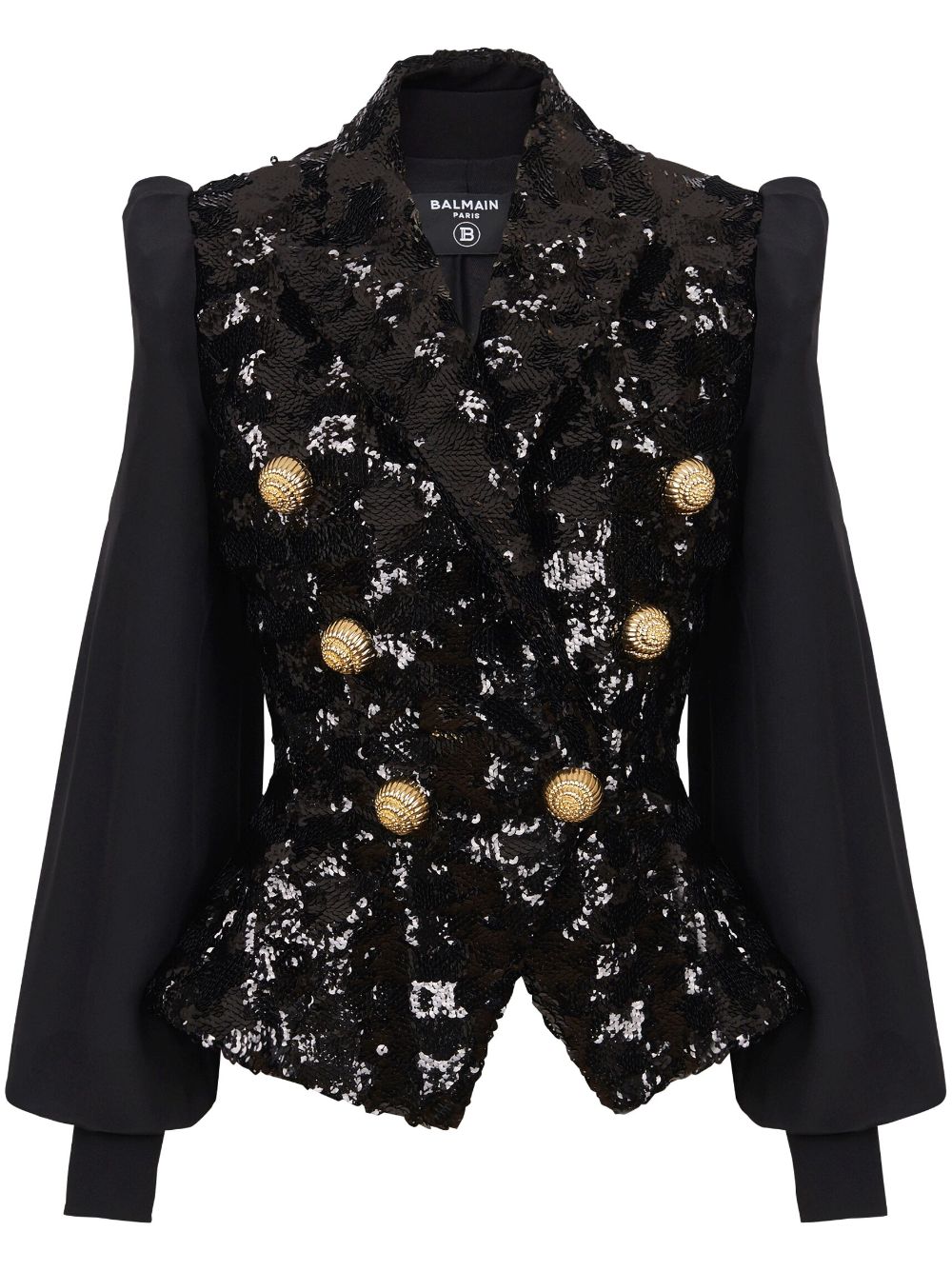 Sequined blazer - Black