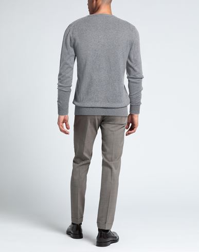 Man Sweater Grey Size 38 Cotton, Cashmere