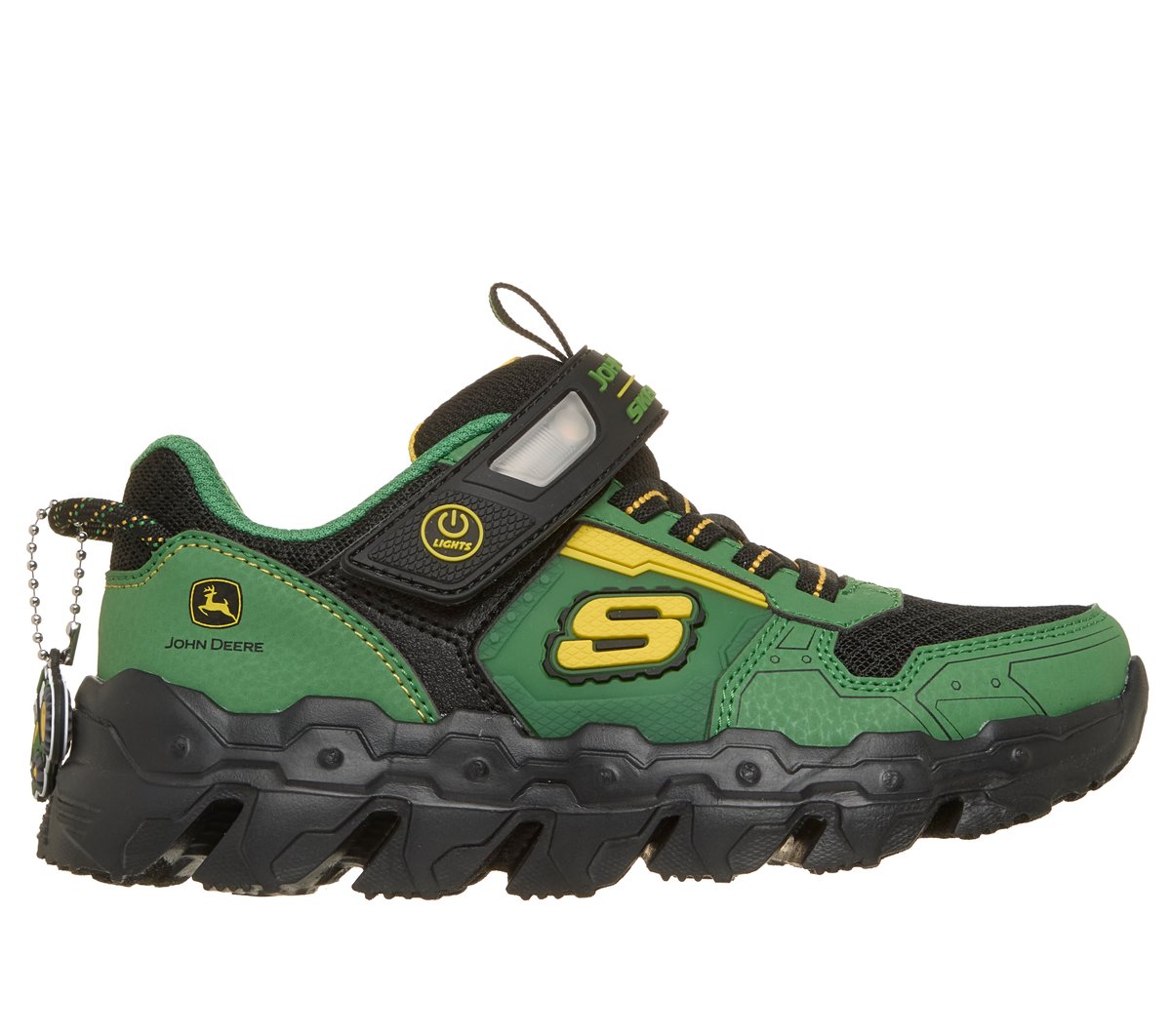 Skechers Boy's John Deere: Mega-Flex Lite - Dozer-Brights Sneaker in Gray/Black