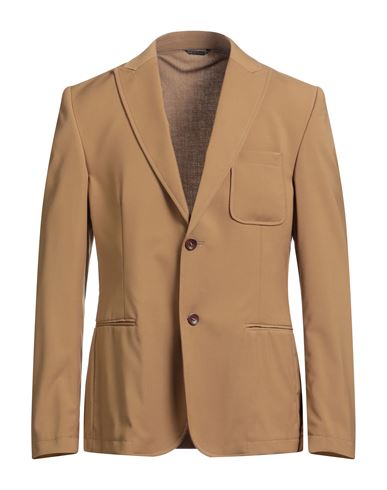 Man Blazer Sand Size 42 Polyester, Viscose, Elastane
