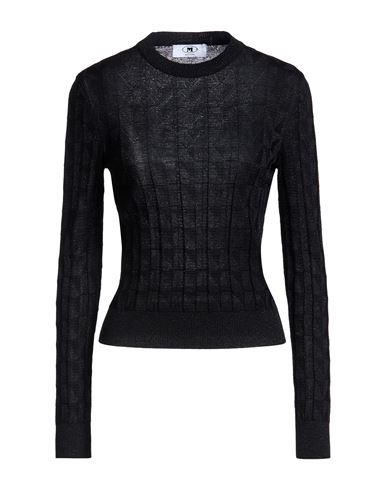 Woman Sweater Black Size L Viscose, Metallic fiber, Polyamide, Polyester, Elastane