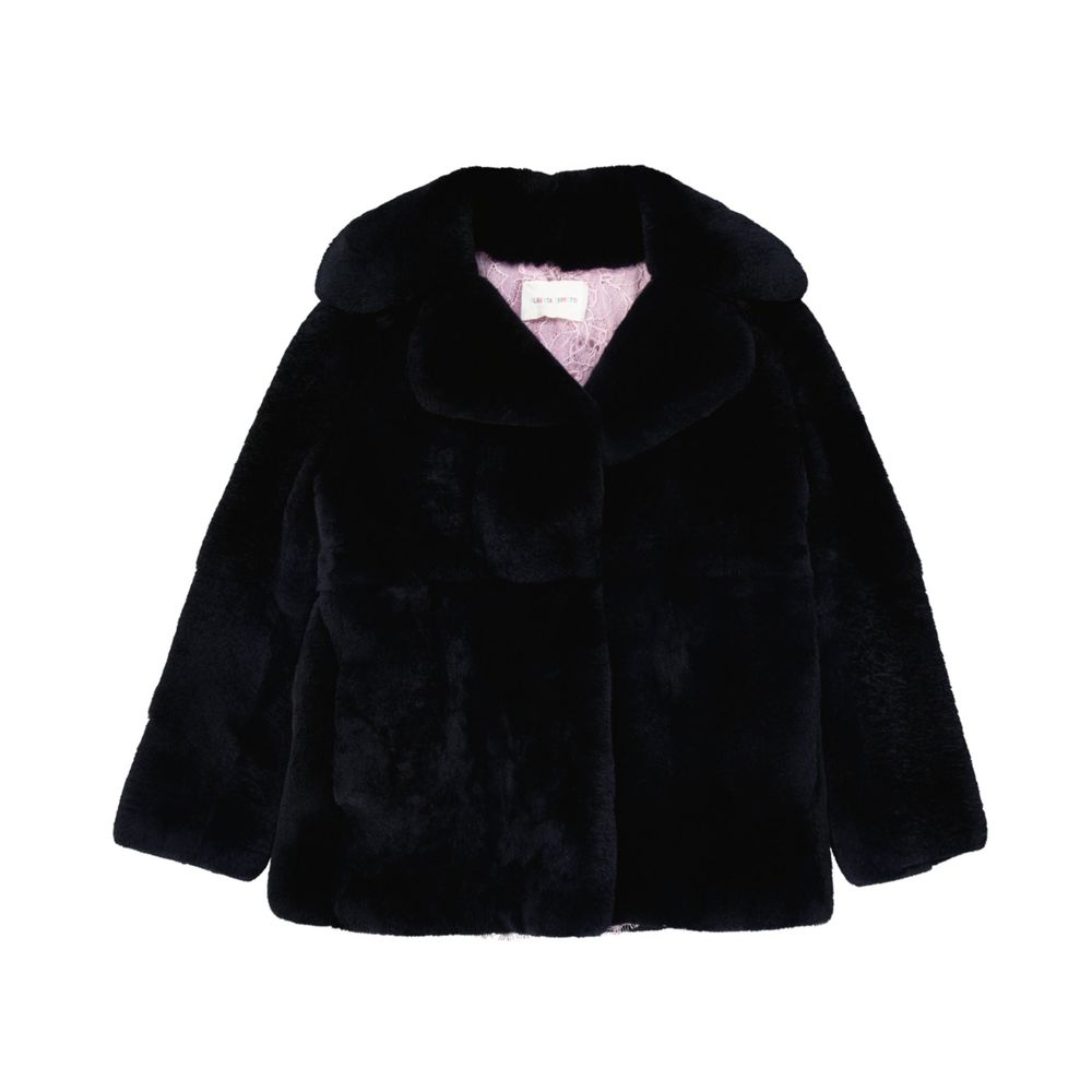 Rabbit Fur Coat — Black