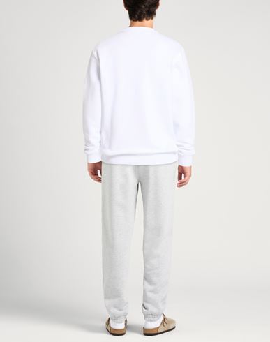 Man Sweatshirt White Size S Cotton, Elastane