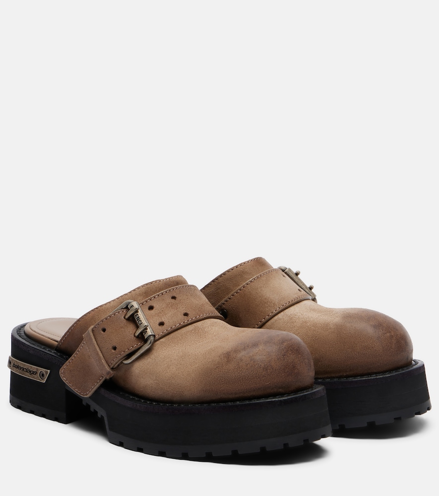 Venom leather mules