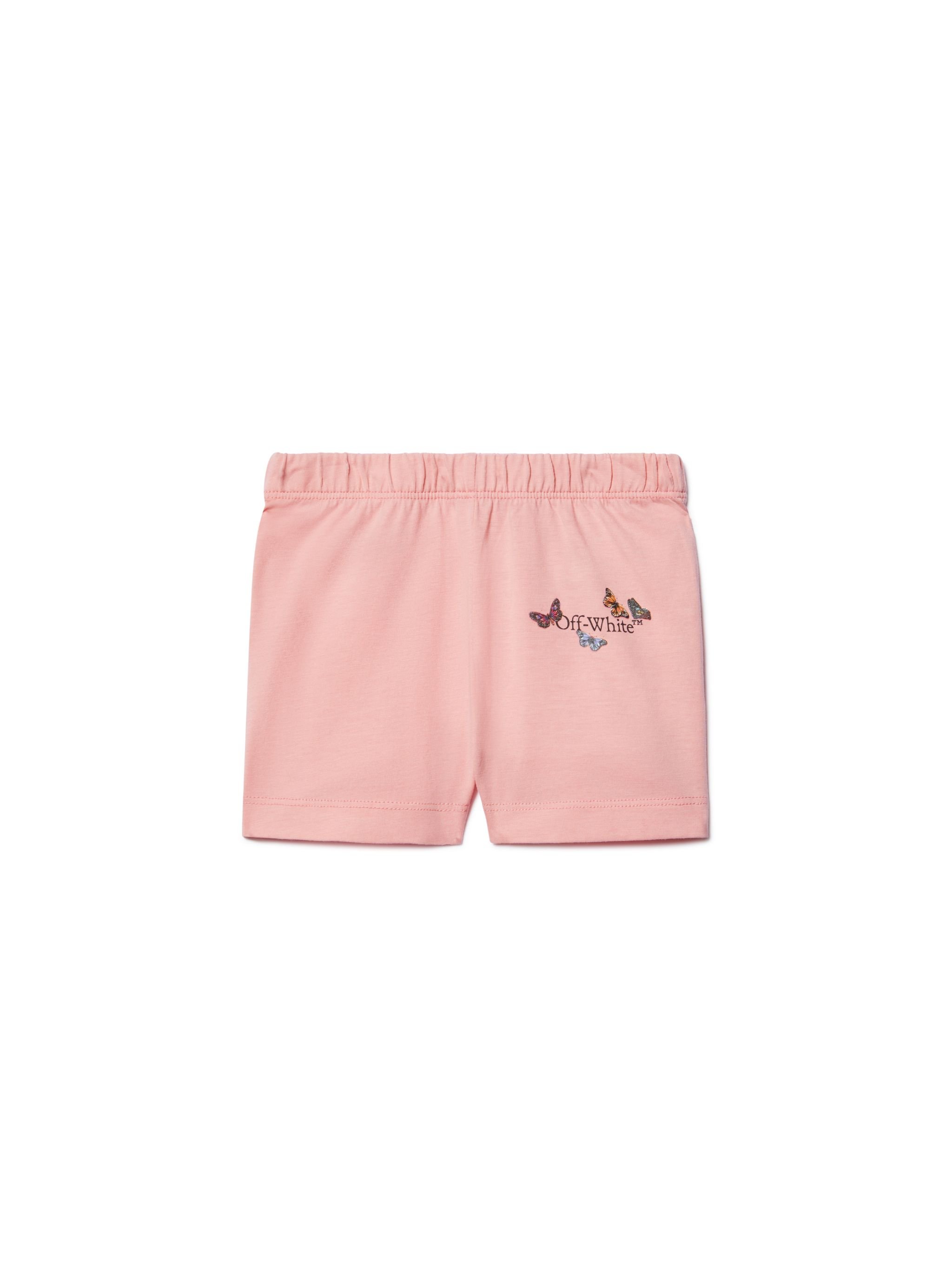 Bookish Butterfly Shorts - Kids Baby Pink 9